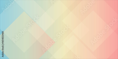 Abstract Gradient Background With Overlapping Geometric Shapes and Soft Colors eps10