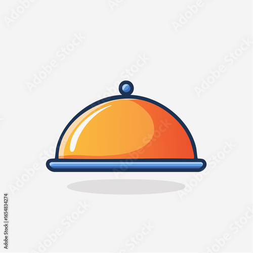 Orange Food Serving Dish Icon