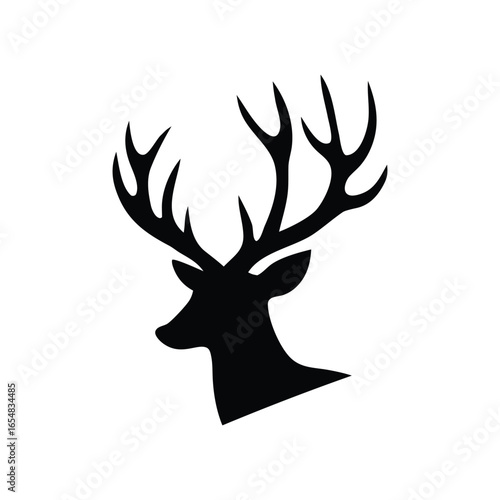 Deer head Deer head cut out silhouette