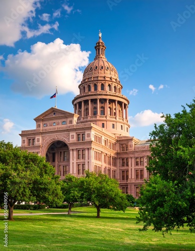 Texas State Capitol building at sunset