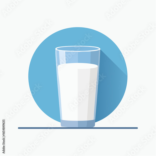 Simple Glass Of Milk Icon