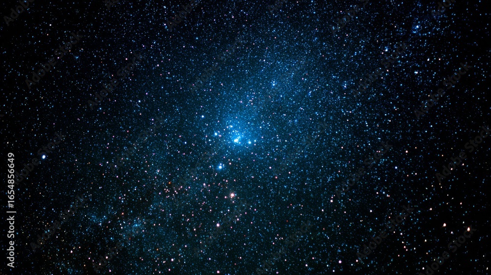 Fototapeta premium Blue Starry Sky Galactic Cluster,Nebula,Night sky