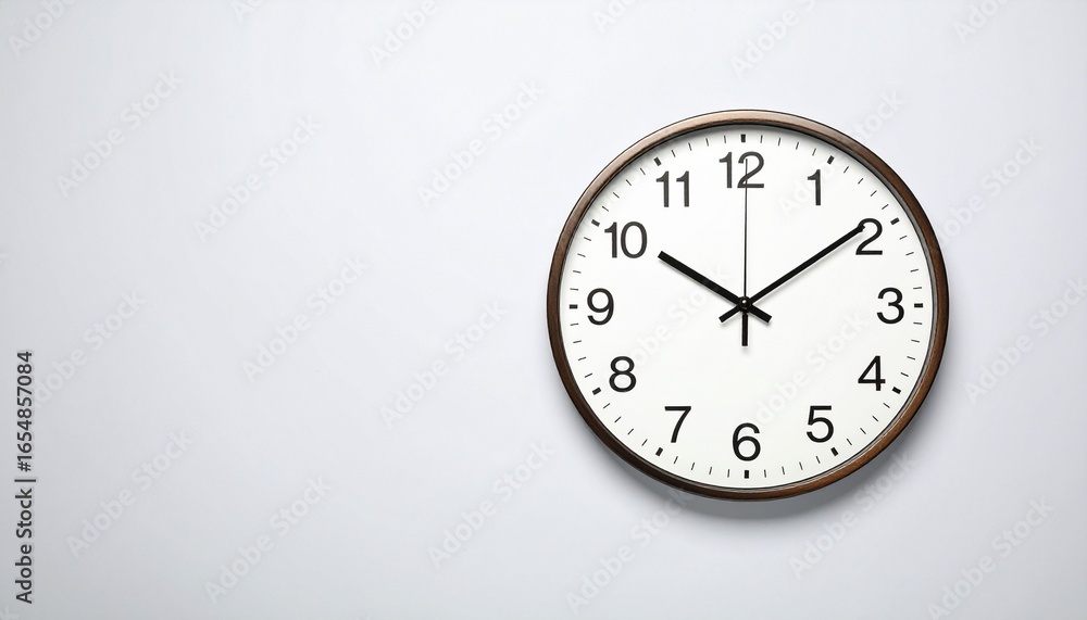 clock on wall on background clock on wall on background