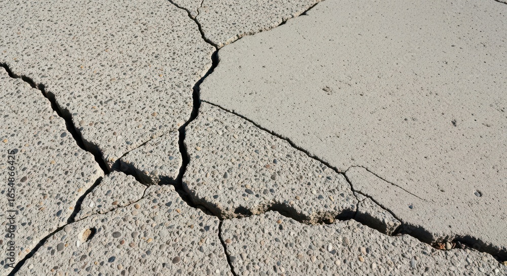 Obraz premium Cracked Concrete Surface Texture Background Design