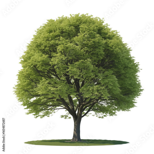 green tree isolated on white Background