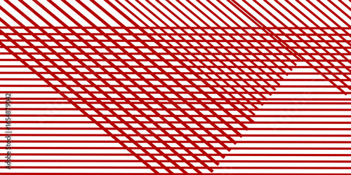 Abstract hexagon rendering of red abstract glass background simple