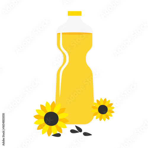 Cooking oils collection with sunflower olive coconut palm butter corn mustard and chili oil
