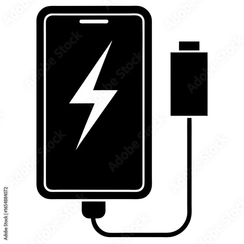 high voltage sign on a white background