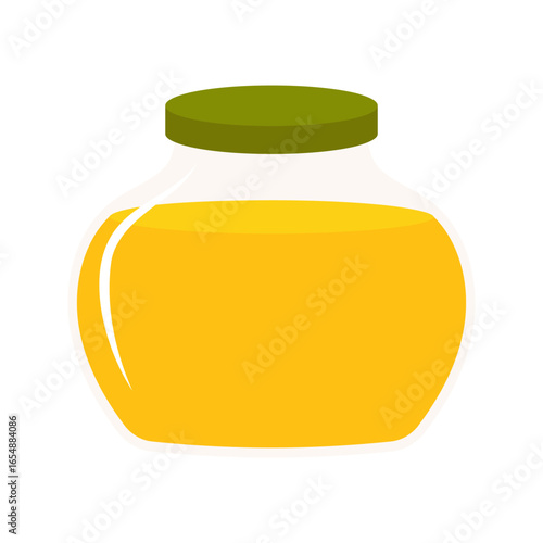 Cooking oils collection with sunflower olive coconut palm butter corn mustard and chili oil