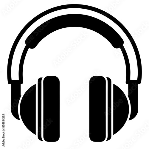 headphones icon on white