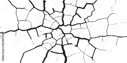 crack concrete white wall or Cement wall background