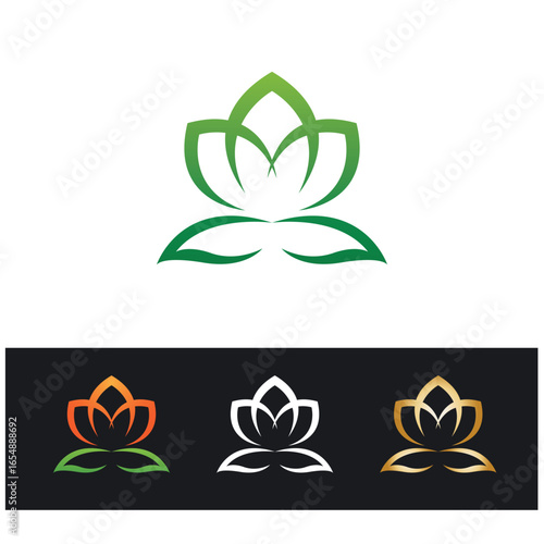 Beauty Vector lotus icon