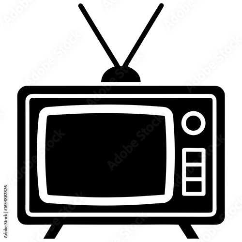 retro tv vector illustration