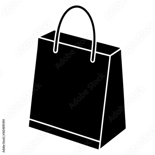 paper bag isolated on white