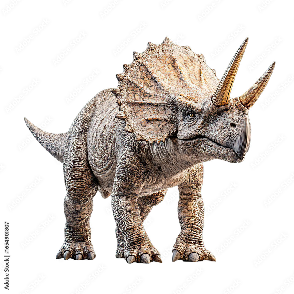 Fototapeta premium Realistic Triceratops Dinosaur Model