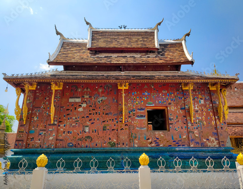 Wat Xiengthong, the world heritage is a beautiful temple in Luang Prabang, Laodd