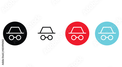 Incognito vector icon symbol eps10.