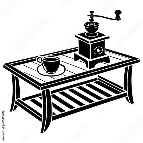 coffee grinder vector illustration