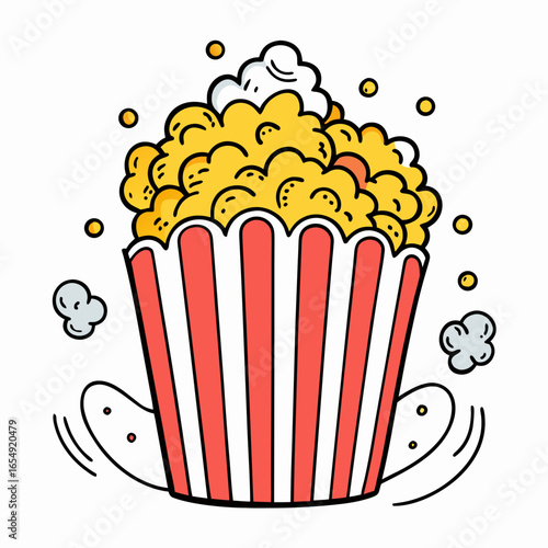 Enjoy a delightful burst of flavor with this classic popcorn tub, perfect for movie nights, parties, or any occasion calling for a fun snack celebration