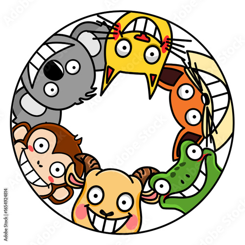 illustration of a group of friends