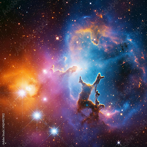 Celestial Symphony: A Nebula's Dreamscape of Stardust and Light