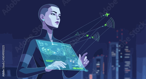 Futuristic Technology Controlling Air Traffic Using Transparent Interface