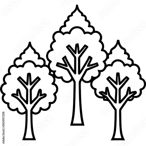 Minimal Tree Sticker Pack