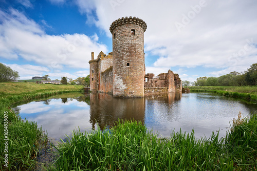 medieval Caerlaverock Castl...