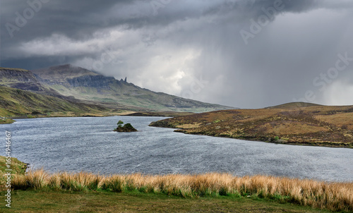 Loch Leathan and  rocky lan...