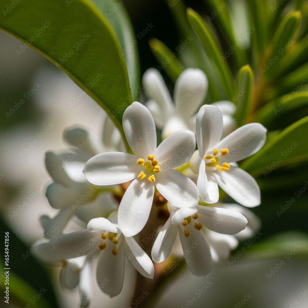 Fototapeta premium close up of white flower