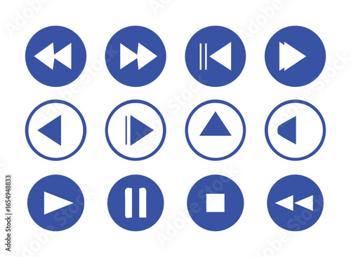 Music and Video Streaming Control Icon Pack