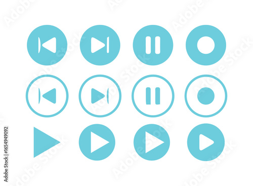 Music Player PlaybaSimpleck Buttons Collection