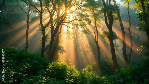 Green Forest Nature and Sustainability Concept