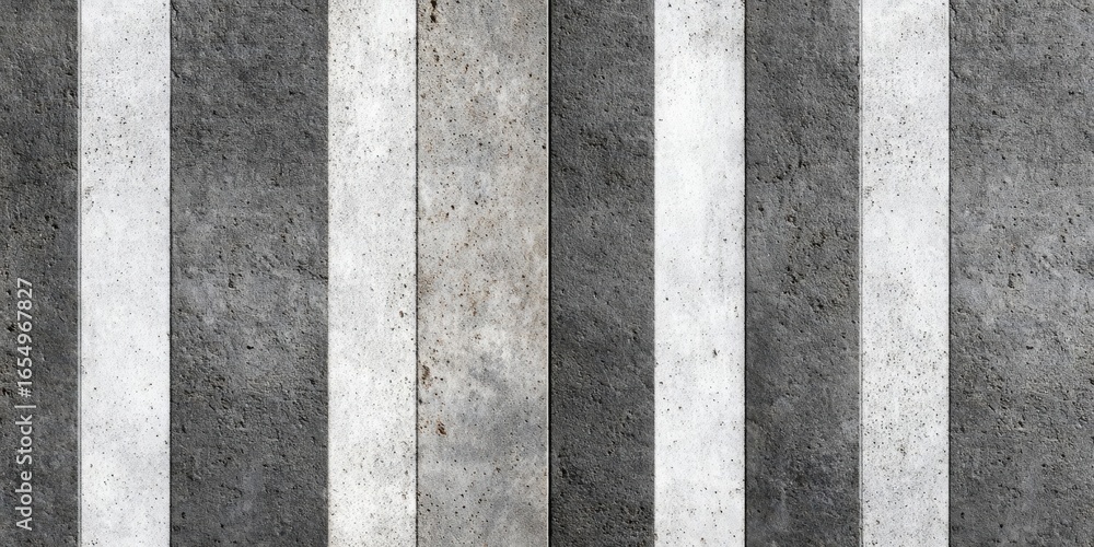 Fototapeta premium Abstract Geometric Pattern with White Lines on Grey Concrete Surface