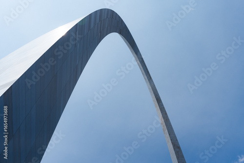 The St. Louis Arch Curves into the Sky