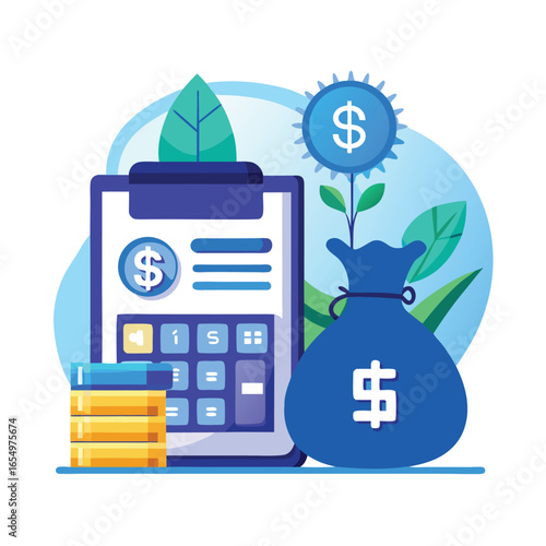 Budget  icon on white background