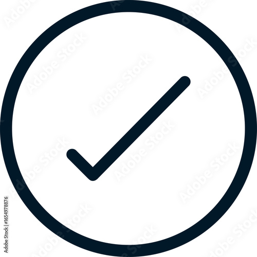 Accept icon, Vector logo sign, Illustration, shape, design, UX UI icon, editable eps