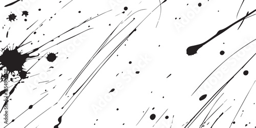 minimalist black ink splatter design with organic drips droplets vector illustration on white background ai eps jpeg png