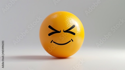 Wallpaper Mural Close Eyes Smiling Face Emoji Graphic Representation Torontodigital.ca