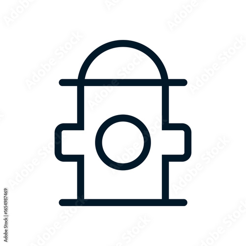 Fire hydrant icon, Vector logo sign, Illustration, shape, design, UX UI icon, editable eps
