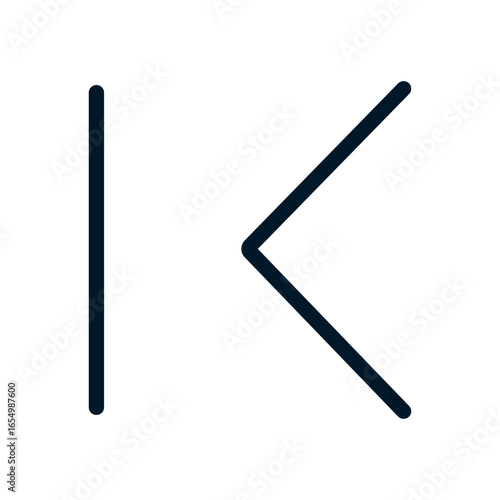 First page icon, Vector logo sign, Illustration, shape, design, UX UI icon, editable eps