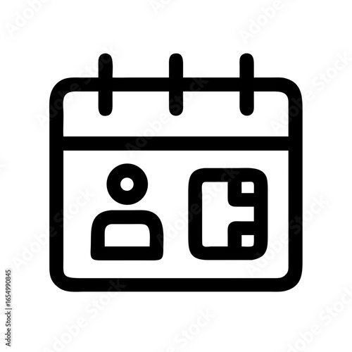 AI Driven Meeting Scheduler Icon Design