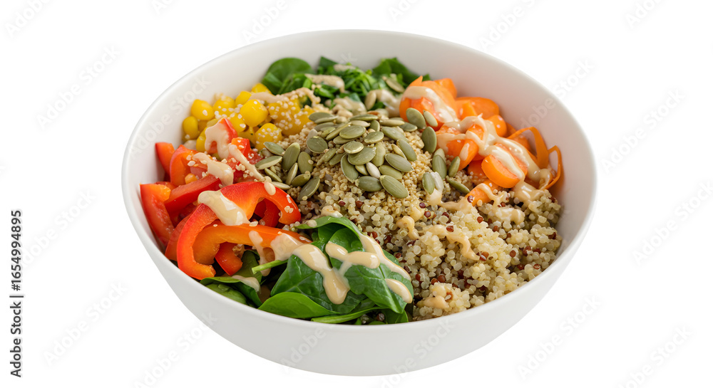 Bowl of healthy food isolated on white background. Bowl of healthy food isolated on white background.