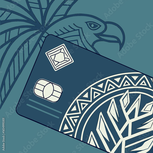 luxury business credit card abstract vector metal