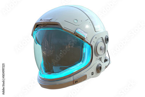 Futuristic astronaut helmet