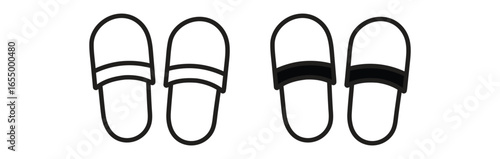 shoe shoes fashion foot beach sandal two vector eps 10