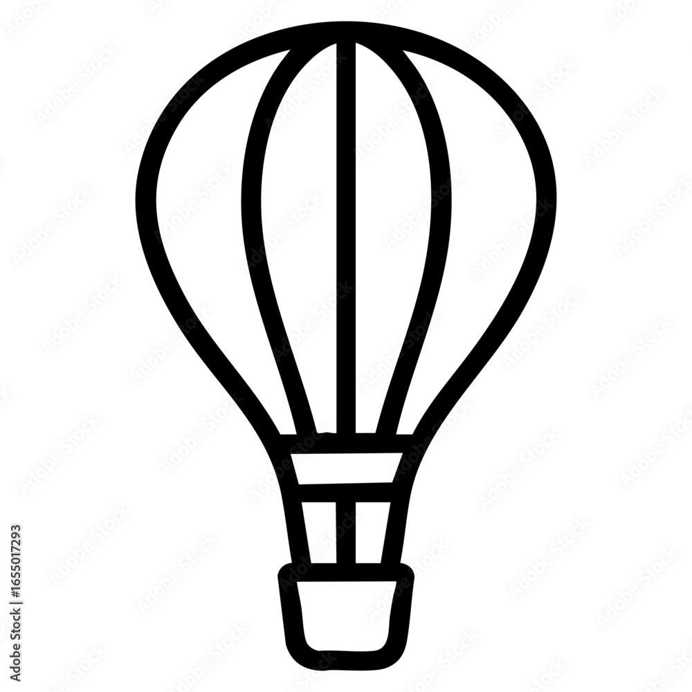 Obraz premium hot air balloon icon vector