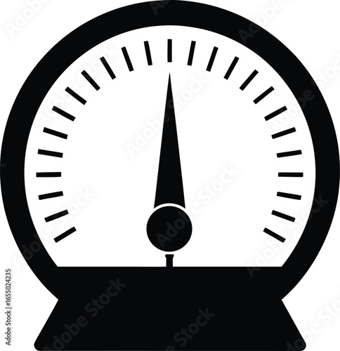 barometer silhouette vector art illustration
