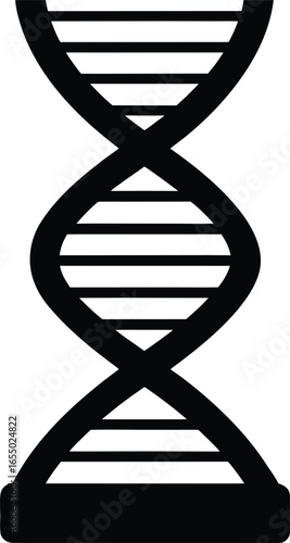 dna sequencer silhouette vector art illustration