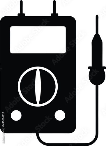 multimeter silhouette vector art illustration